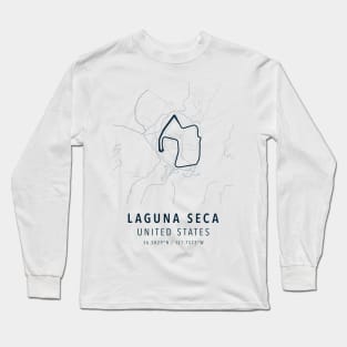 laguna seca simple map Long Sleeve T-Shirt